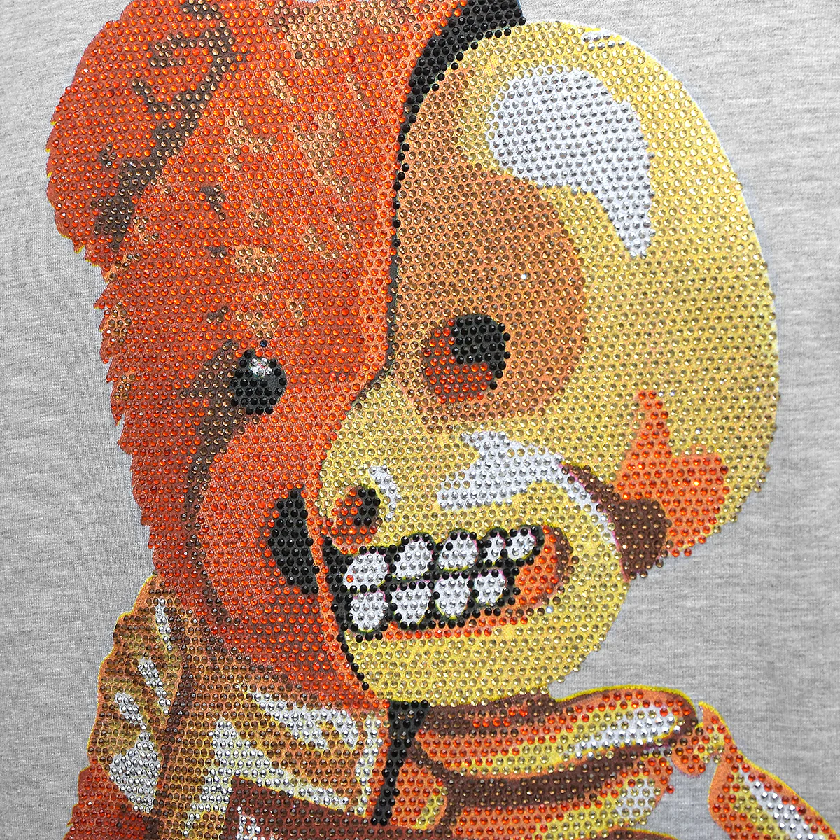 Half Bear T-Shirt Grau Unisex - Image 3