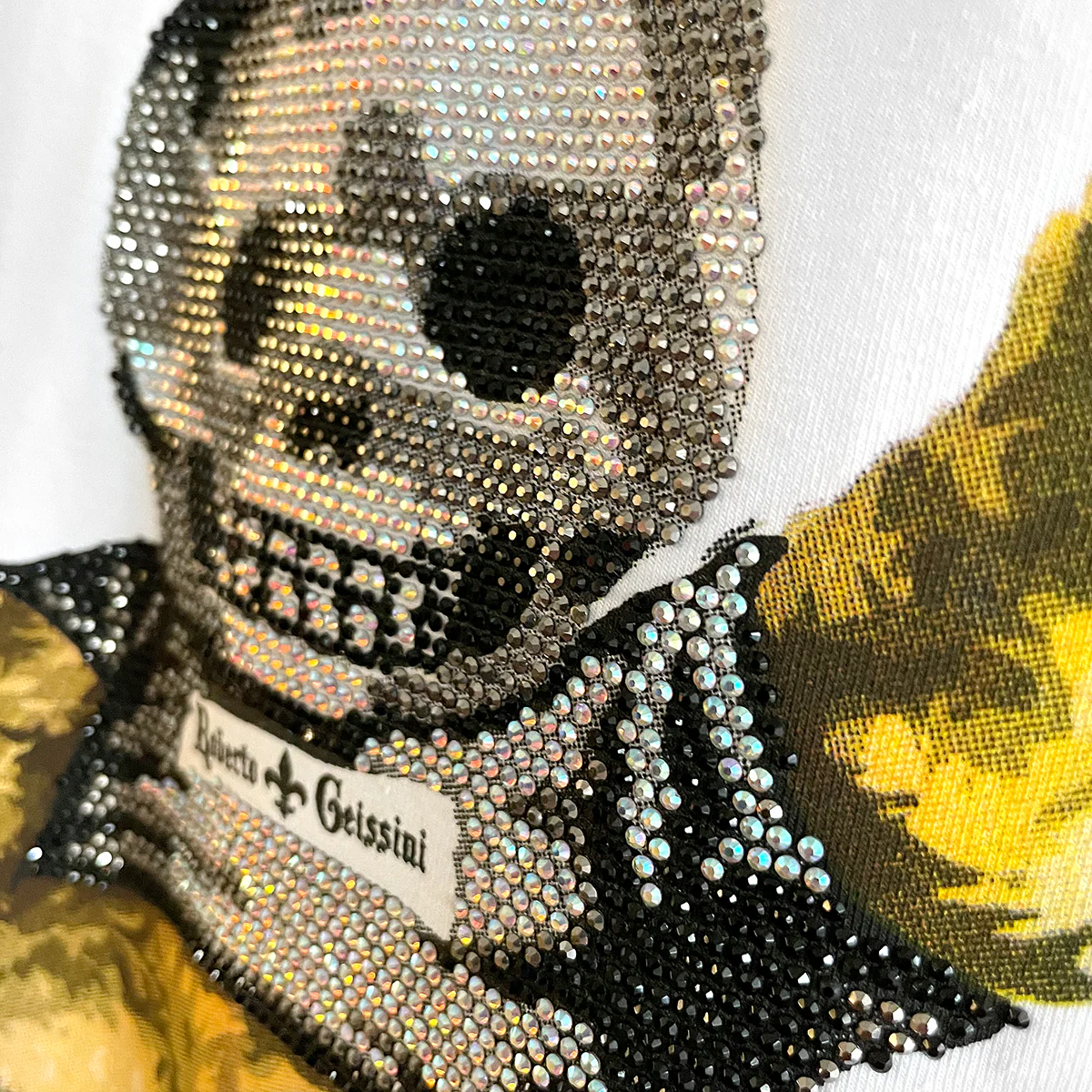 Skull Bear T-Shirt Weiß Unisex - Image 3