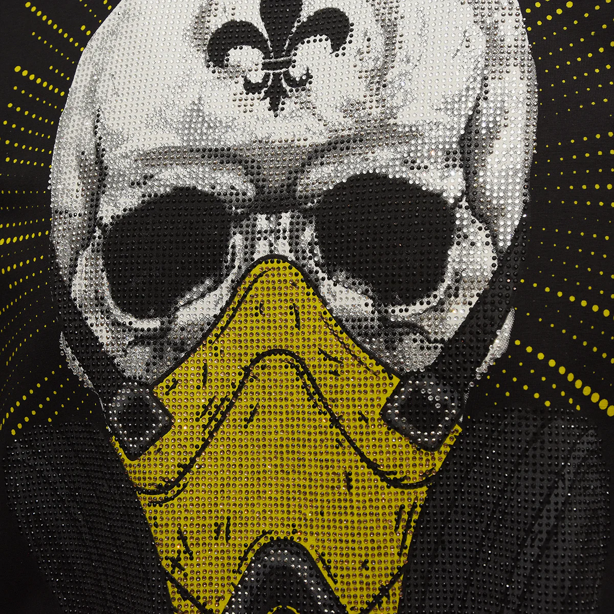 Skull Masked T-Shirt Schwarz Unisex - Image 3