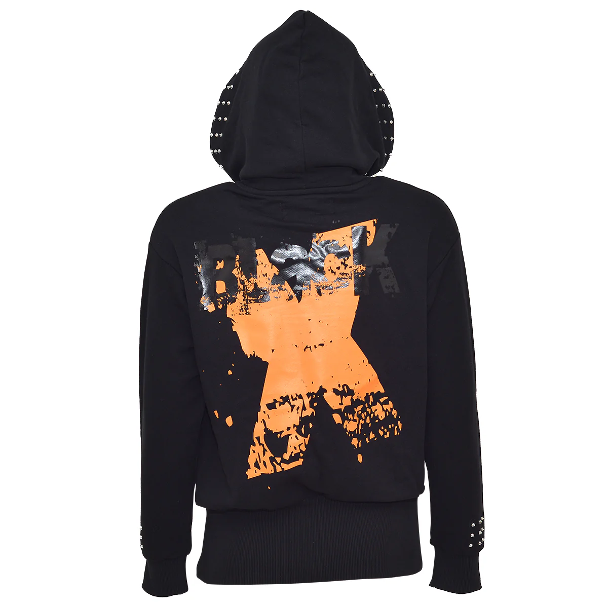 X Hoodie Schwarz Orange - Image 2